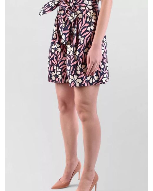 P.A.R.O.S.H. Multicolor Cotton Tailored Shorts