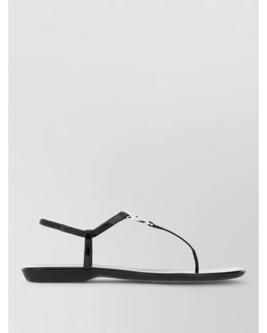 Gucci Multicolor Leather Sandals Flat Sole Open Toe
