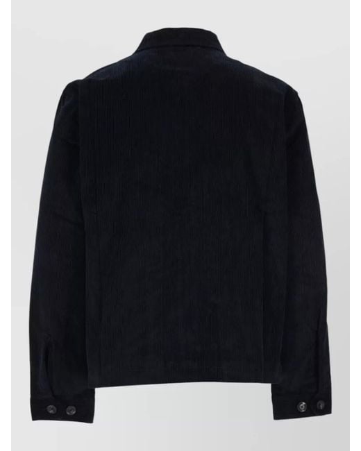Wales Bonner Black Leather Coat for men