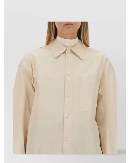 Lemaire White Loose-Fit Long Shirt