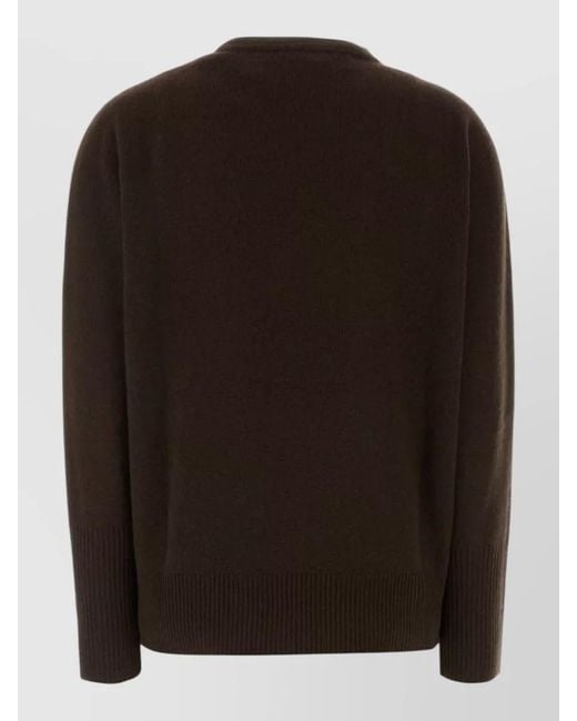 The Row Black Cashmere Odelle Crew Neck Sweater