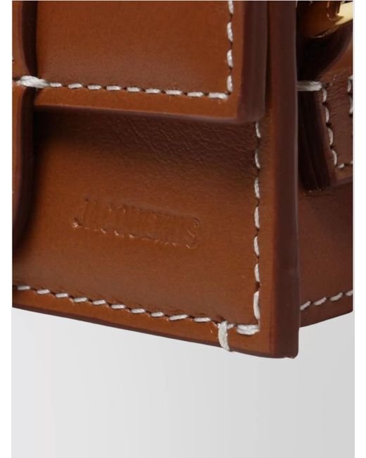 Jacquemus Brown Le Bambino Leather Clutch Bag