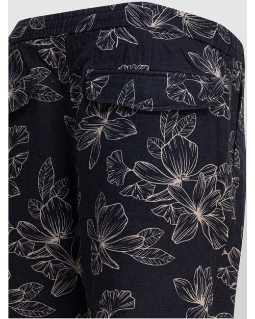 Vince Blue Floral Linen Chino Shorts for men