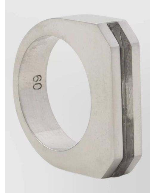 Rick Owens White Crystal Ring