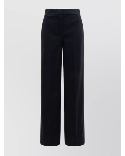 Max Mara Blue Straight-Leg Trousers