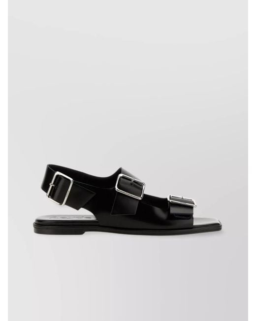 Aeyde Metallic Leather Sandals