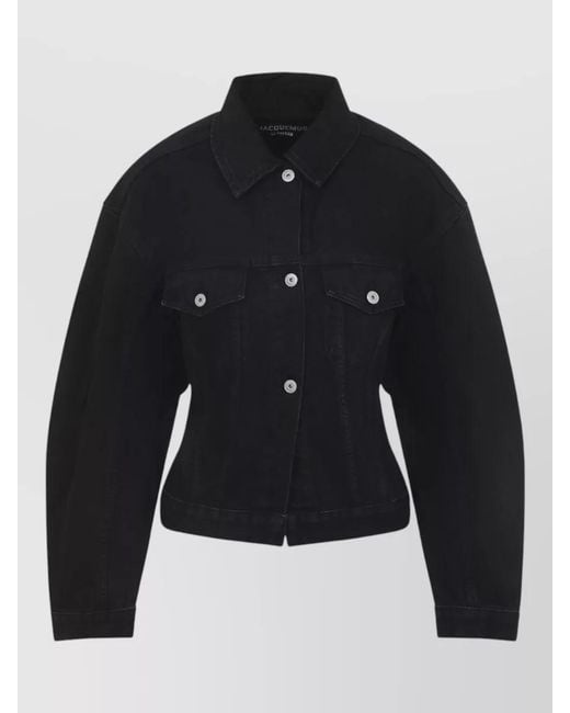 Jacquemus Blue Denim Fitted Jacket