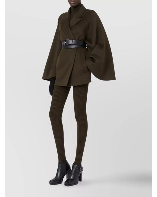 Max Mara Brown Oversized Wrap Coat Belted