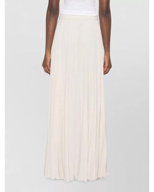 Tom Ford White Pleated Knee-Length Skirt