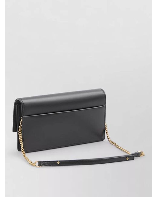 Saint Laurent Black Sunset Leather Clutch Bag