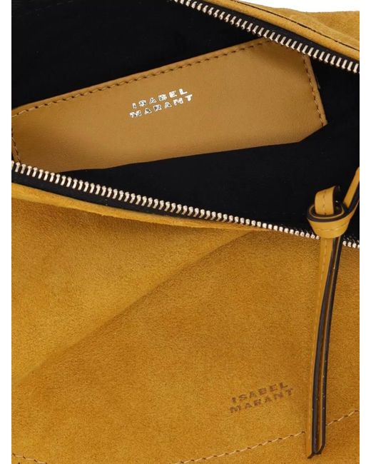 Isabel Marant White Shoulder Bag Adjustable Strap Fringe Detail