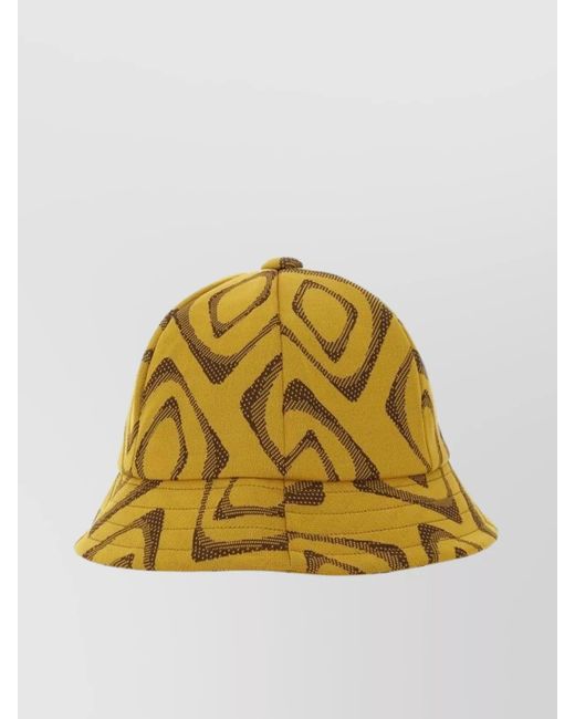 Needles Yellow Printed Bucket Hat for men