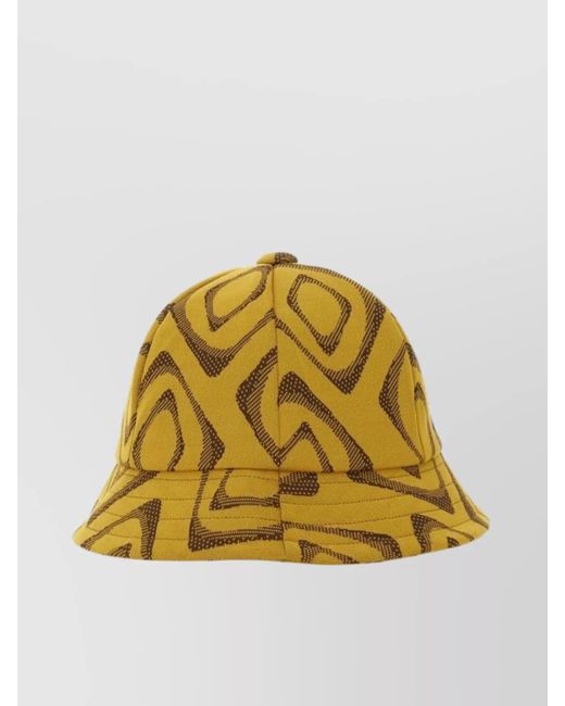Needles Yellow Printed Bucket Hat for men