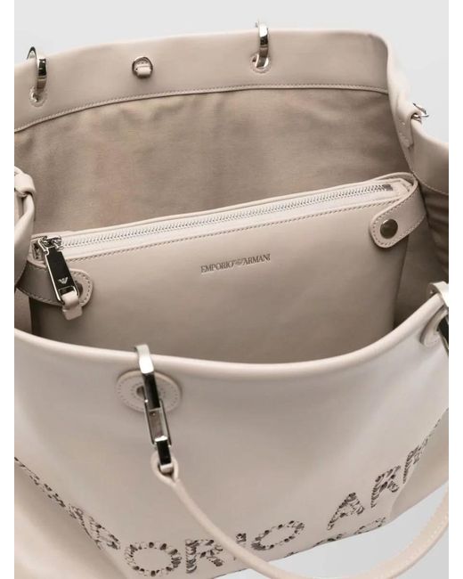 Emporio Armani Natural Myea Medium Tote Bag Shoulder Strap