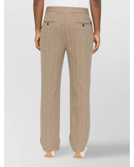 Golden Goose Deluxe Brand Natural Linen Blend Relaxed-Fit Straight-Leg Trousers for men