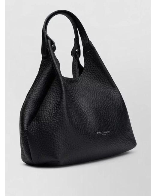 Gianni Chiarini Black Shoulder Bag Soft Silhouette Adjustable Strap