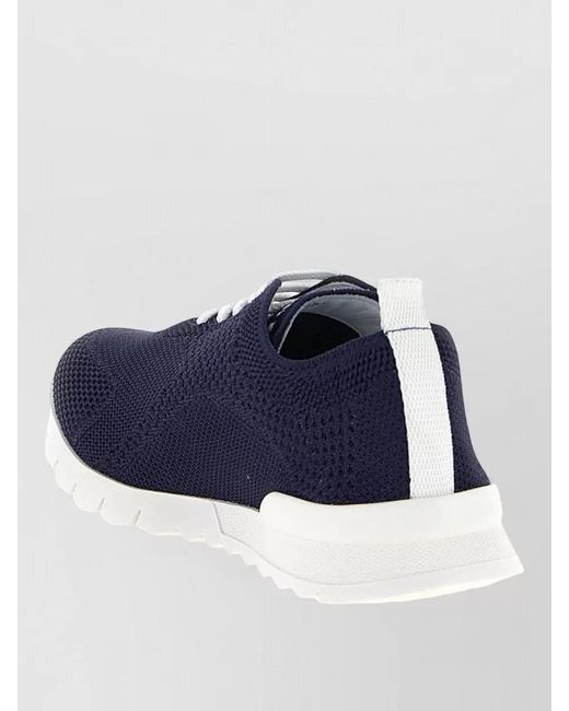 Kiton Blue Low-Top Sneakers for men