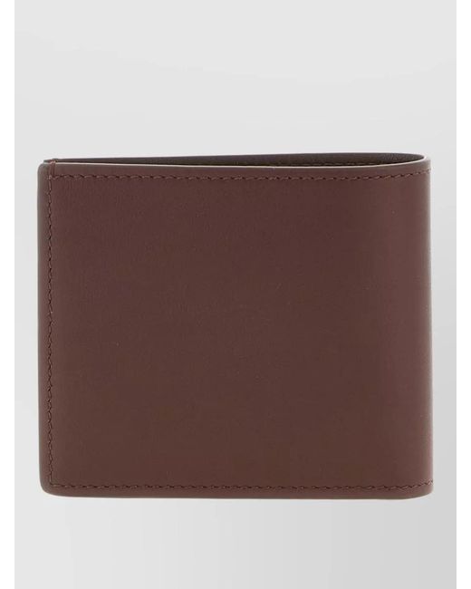 Brunello Cucinelli Purple Smooth Leather Bifold Wallet Design for men