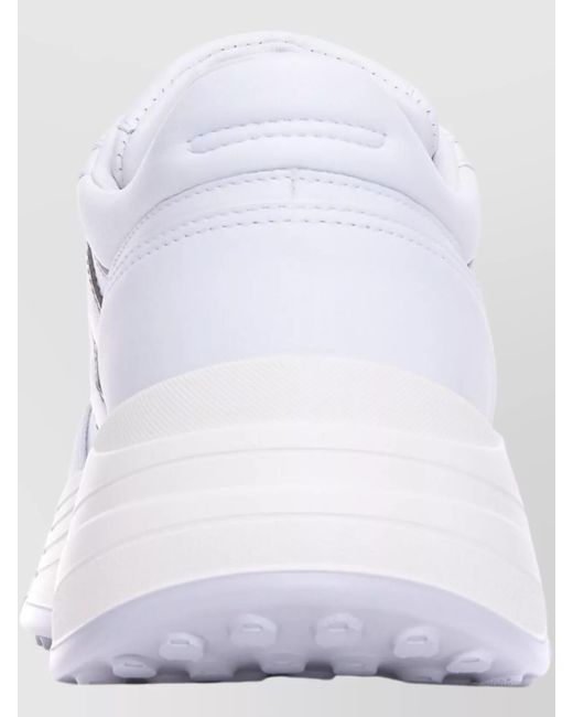 Hogan White Leather Low-Top Sneakers