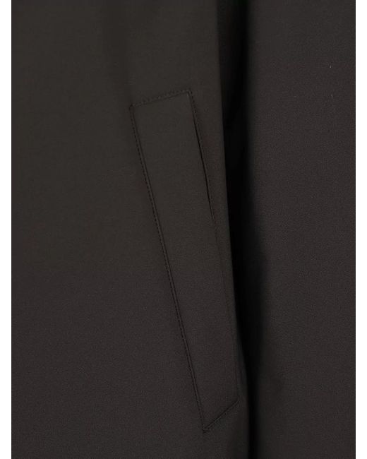 Herno Black Hooded Parka for men