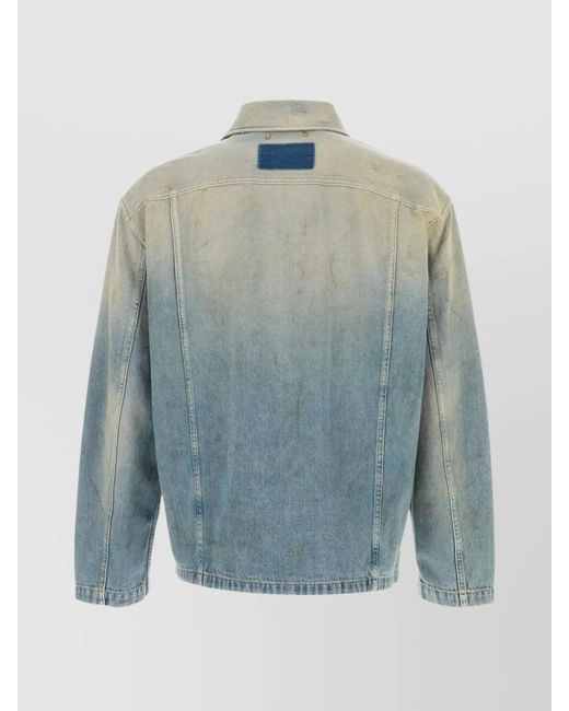 Golden Goose Deluxe Brand Blue Denim Shirt Jacket for men