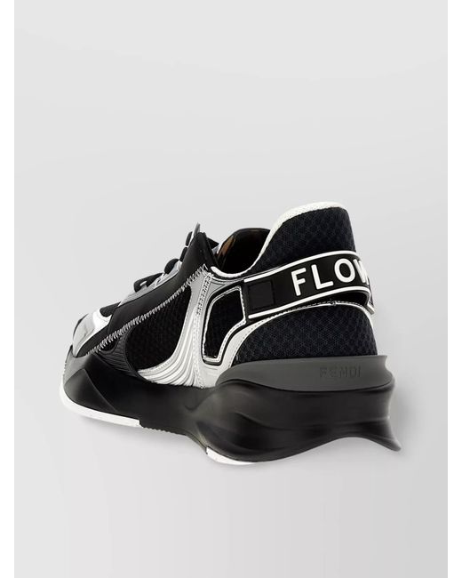 Fendi Multicolor Mesh Low-Top Sneakers for men