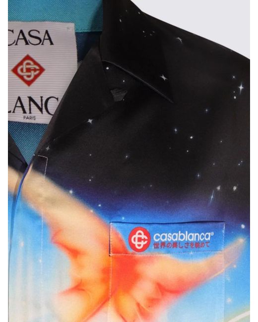 Casablanca Gray Silk Shirt for men