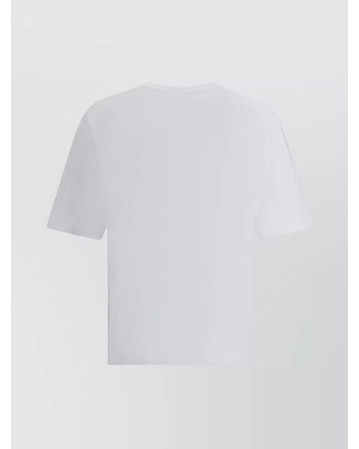 DSquared² Blue Cotton Relaxed Fit Logo Print T-Shirt for men