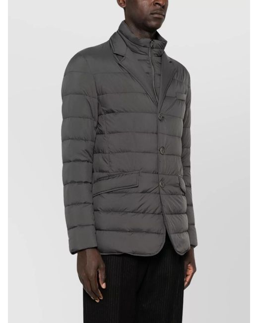 Herno Gray Versatile Jacket With Front Flap Pockets for men