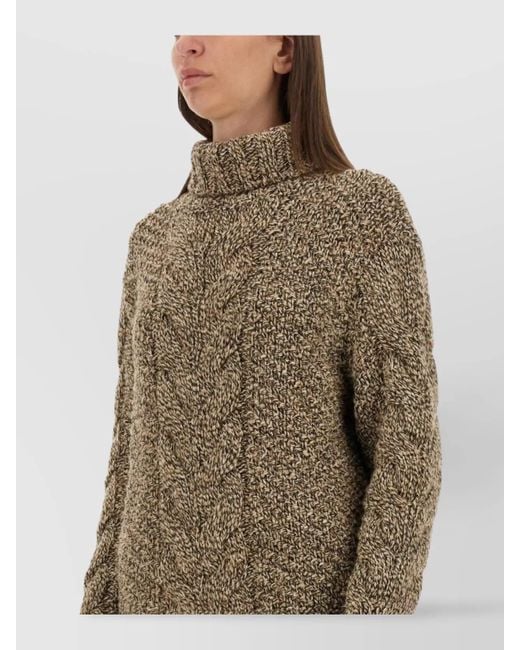 Kiton Natural Camel Hair Oversized Jumper