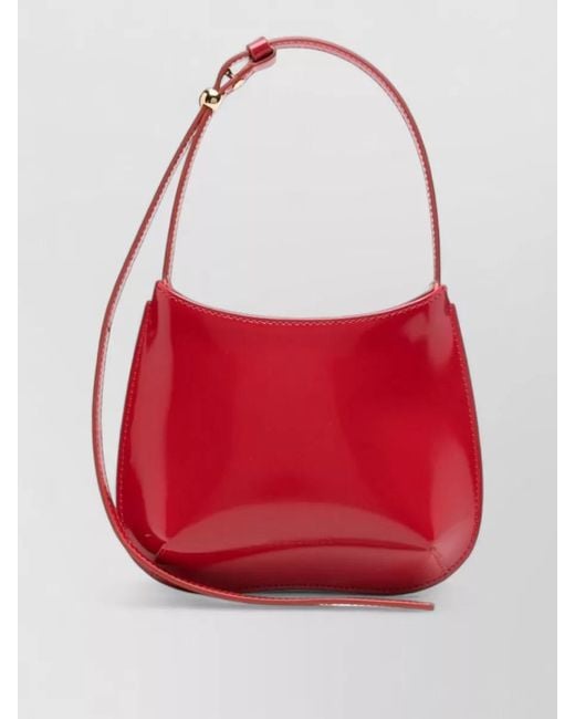 Jacquemus Red Le Bisou Calf Leather Shoulder Bag