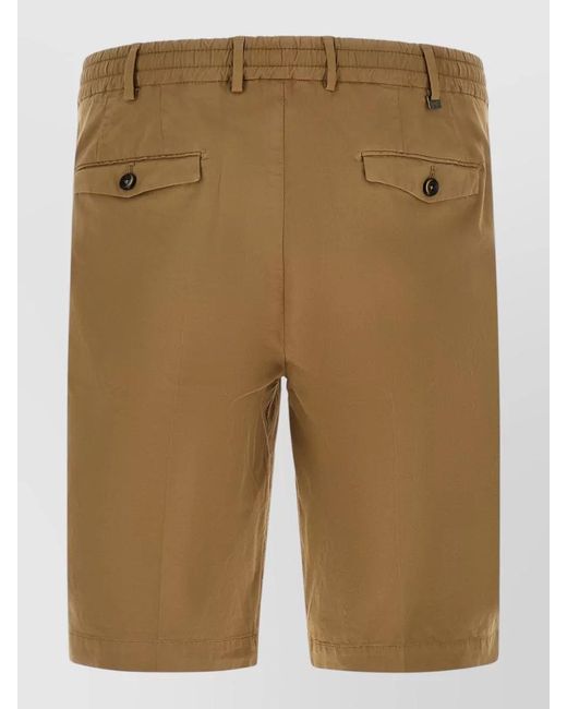 PT Torino Natural Stretch Cotton Bermuda Shorts Belt Loops for men