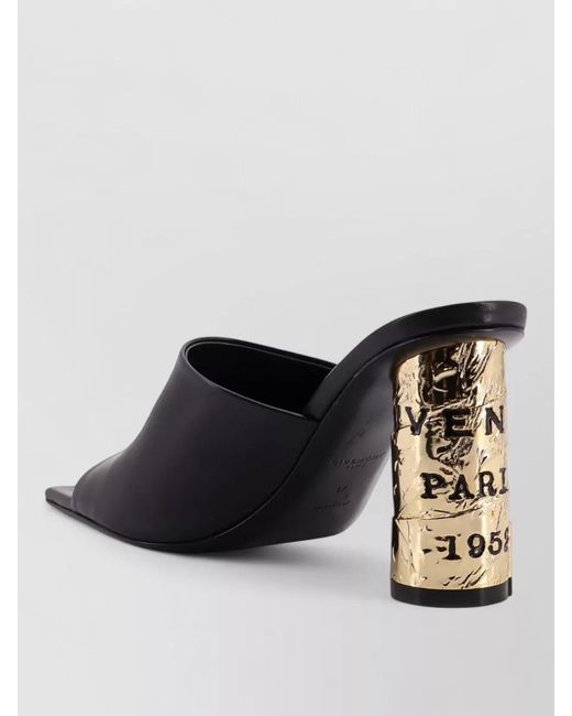 Givenchy Black Leather Sandals