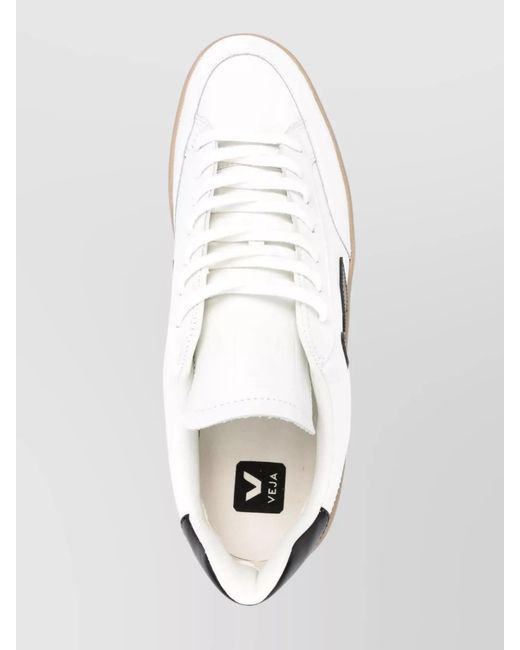 Veja Metallic Leather Low-Top Sneakers