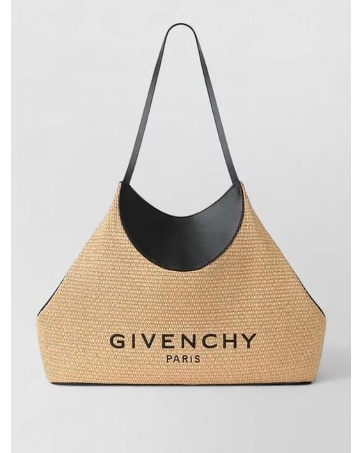Givenchy Natural Facet Medium Cabas Leather Tote Bag