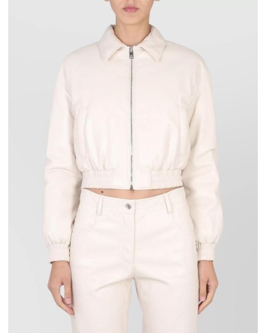 MSGM Natural Cropped Jacket