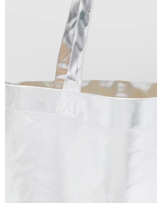 A.P.C. White Lou Shopper Bag Tote Bag