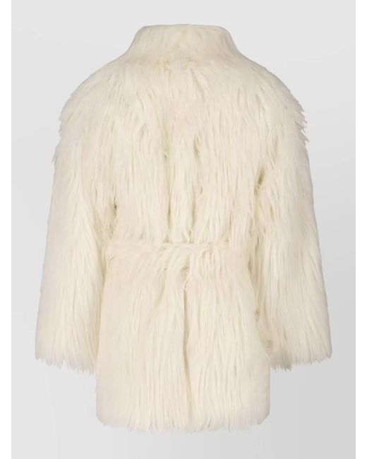 Entire studios Natural Faux Fur Coat