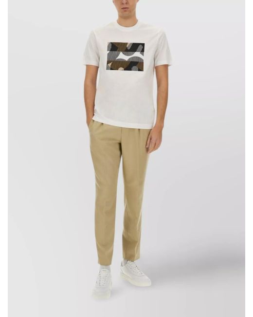 Boss Natural Lyocell Tapered Trousers for men
