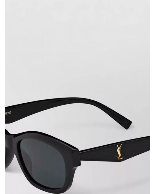 Saint Laurent Metallic Cat Eye Sunglasses Tinted Lenses Design