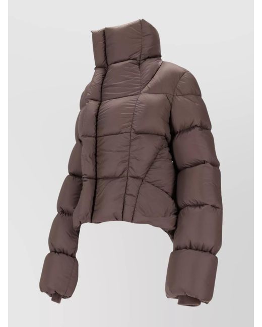 Rick Owens Brown Down Puffer Jacket