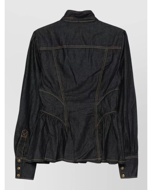 Zimmermann Black Denim Shirt