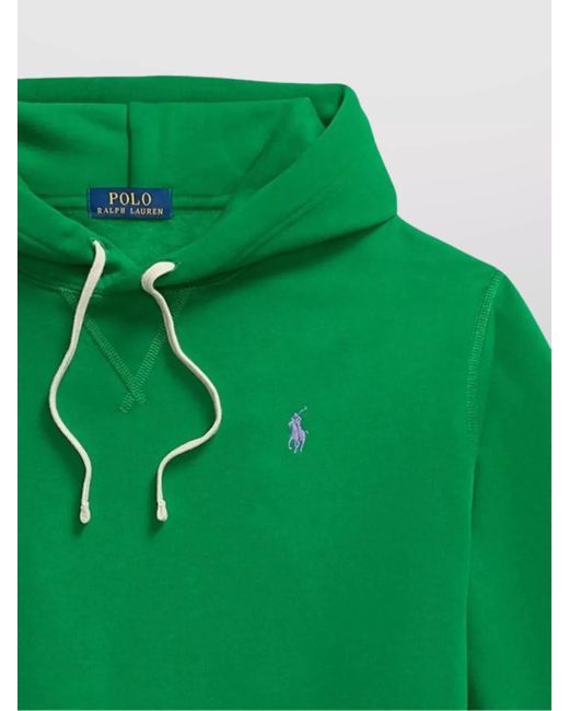 Polo Ralph Lauren Green Cotton-Blend Fleece Hoodie for men