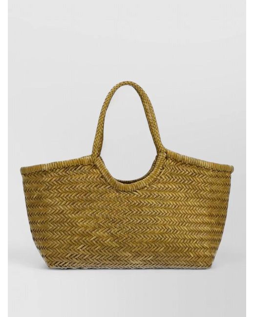 Dragon Diffusion Multicolor Woven Beach Bag Dual Top Handles