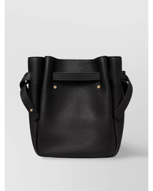 Tory Burch Black Romy Small Leather Shoulder Bag
