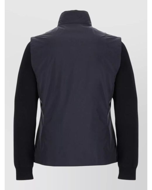Moorer Blue Down Single Breasted Coat for men