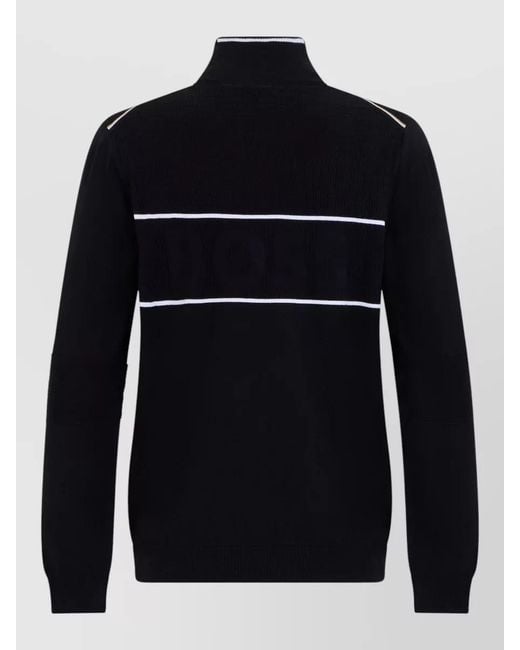 Boss Blue High Collar Sweatshirt for men