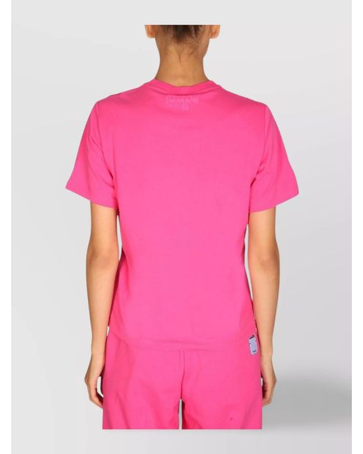 McQ Alexander McQueen Pink Logo Print T-Shirt