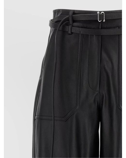 Sportmax Black 'Tailored High Waist Wide Leg Trousers'