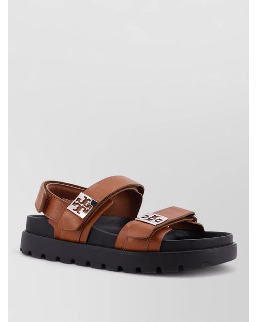 Tory Burch Brown Leather Sandals
